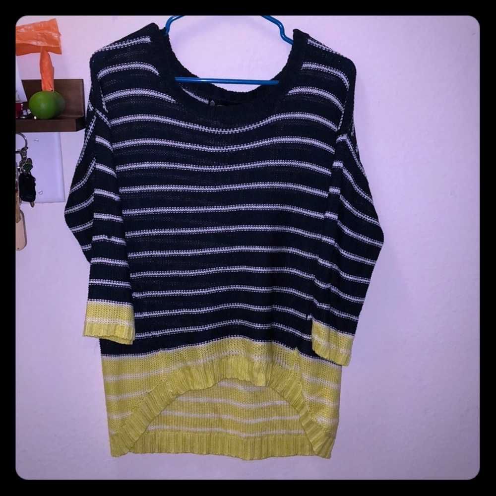High low sweater, fun pattern!